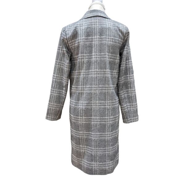 L'Academie Los Angeles Amira Women's Grey Plaid Coat Size XS - Picture 4 of 11